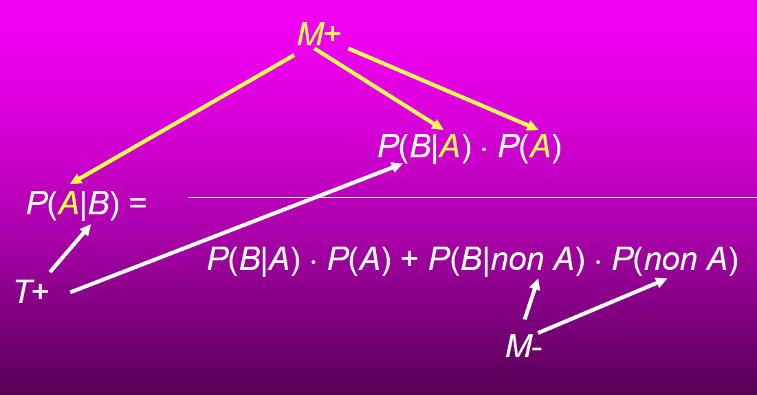 Il teorema di Bayes Questa espressione particolare del teorema di Bayes si