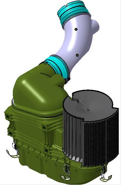 Eurocargo VI.1- Filtro aria Posizionamento posteriore standard per 6 cyl.