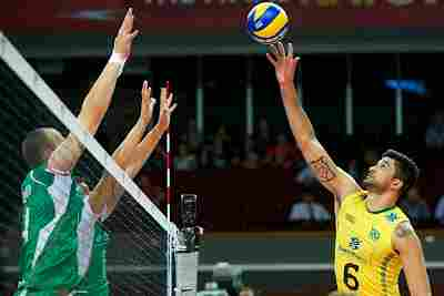 brasiliano campione del mondo Leandro Vissotto.