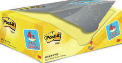 adesivi Foglietti Post-it Giallo Canary a righe o a quadretti