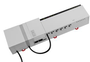 Unità di controllo wireless 868MHz 24V 4/8/12 zone ETHERNET L unità di controllo wireless - 24V - 868 MHz è una stazione di base intelligente senza fili per il controllo dei termostati ambiente (T2WB