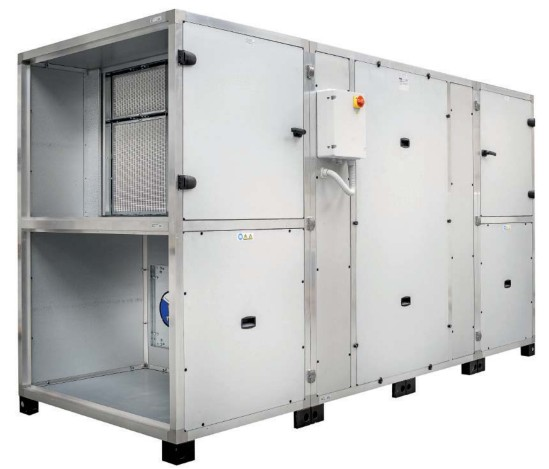 Serie per terziario/industriale - Alta Efficienza FAI-UTA Recuperatore di calore controcorrente per grandi portate d aria, efficienza >90%.