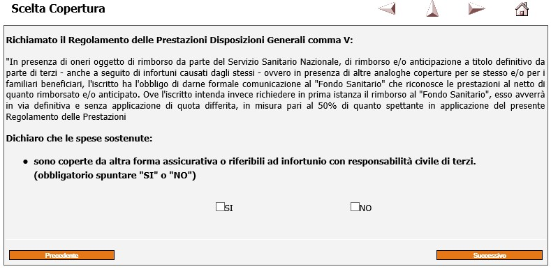 La videata che appare dopo aver selezionato il nominativo serve per i casi di doppia copertura