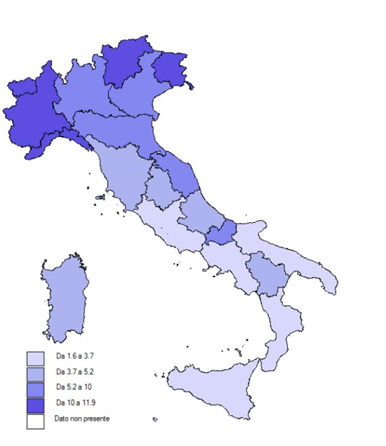 L offerta è costituita prevalentemente da unità di servizio che integrano l assistenza di tipo sociale e quella di natura sanitaria con oltre due terzi dei posti letto complessivi (il 76%).