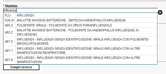 INFLUENZA/CORONAVIRUS IN SMI In SMI sono presenti due schede «gemelle» per influenza e coronavirus, che permettono l approfondimento per i casi gravi o complicanze.