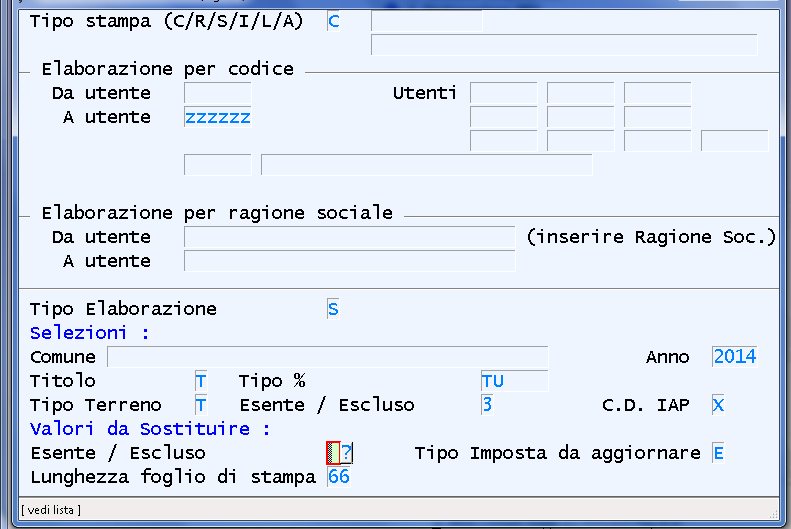 IMU TERRENI AGRICOLI Coltivatori Diretti o IAP Su questi terreni lo scorso anno era stato impostato l indicatore 3 nel campo Esente/escluso IMU in quanto lo scorso anno non hanno dovuto versare l