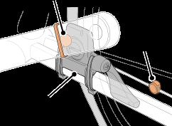 Montaggio del sensore di velocità (cadenza) (ISC-12) Il sensore di velocità