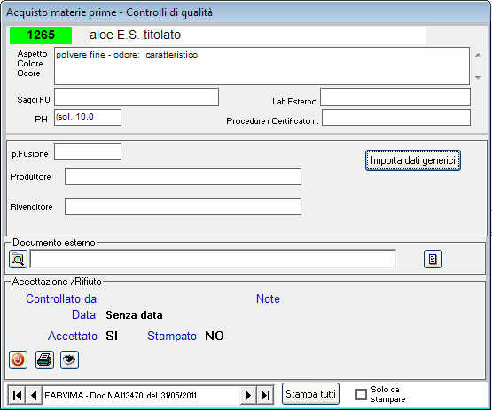 H2O Professional il software di gestione del laboratorio di farmacia 18 4.3.