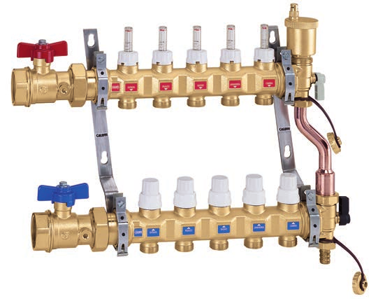 5 COLLETTORI DI DISTRIBUZIONE PER IMPIANTI A PANNELLI 668...S depl. 0 Collettore premontato. Pmax d esercizio: 0 bar. Campo di temperatura: 0 80 C.