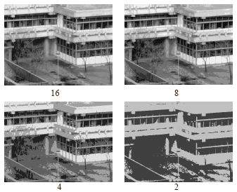 La qualità dell immagine dipende anche dal numero di livelli adoperati per la quantizzazione