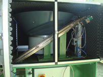 Particolare caricatore automatico del pressino - Materiale utilizzato: Cartone rivestito, Fibrone, o similari.