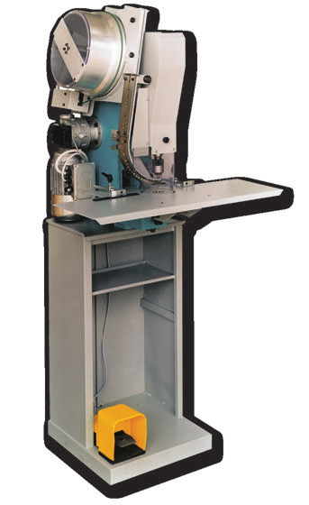 OM 15 Macchina occhiellatrice perforante Occhiellatrice perforante elettrica (220 V), per l applicazione automatica di occhielli passadito su classificatori o scatole cartone.