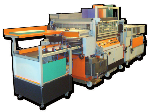 The machine is equipped in a new eco-save system and it can be composed of following stations: automatic sheet feeding, gluing, turning in,