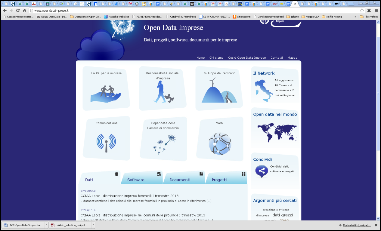 Il progetto Open Data imprese