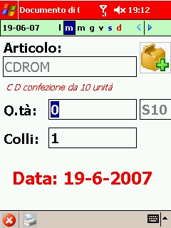 articoli già caricati Stampa DDT uscita Recupero quantità e