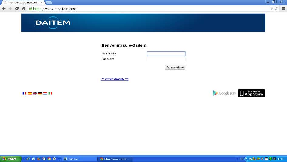 2. Portale Web per Installatore 2.1 Creazione account utente per l utilizzo APP/Portale Web Accedete al sito www.e-daitem.