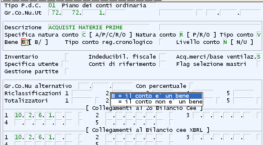 il conto 72.86.