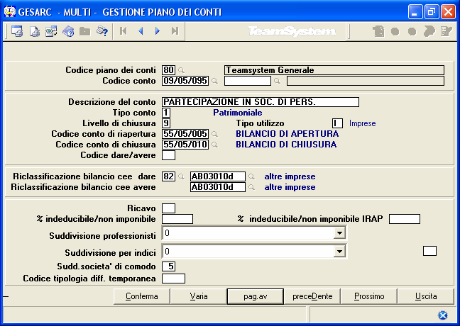 Per inserire le quote di partecipazione in società di persone tra le partecipazioni invece