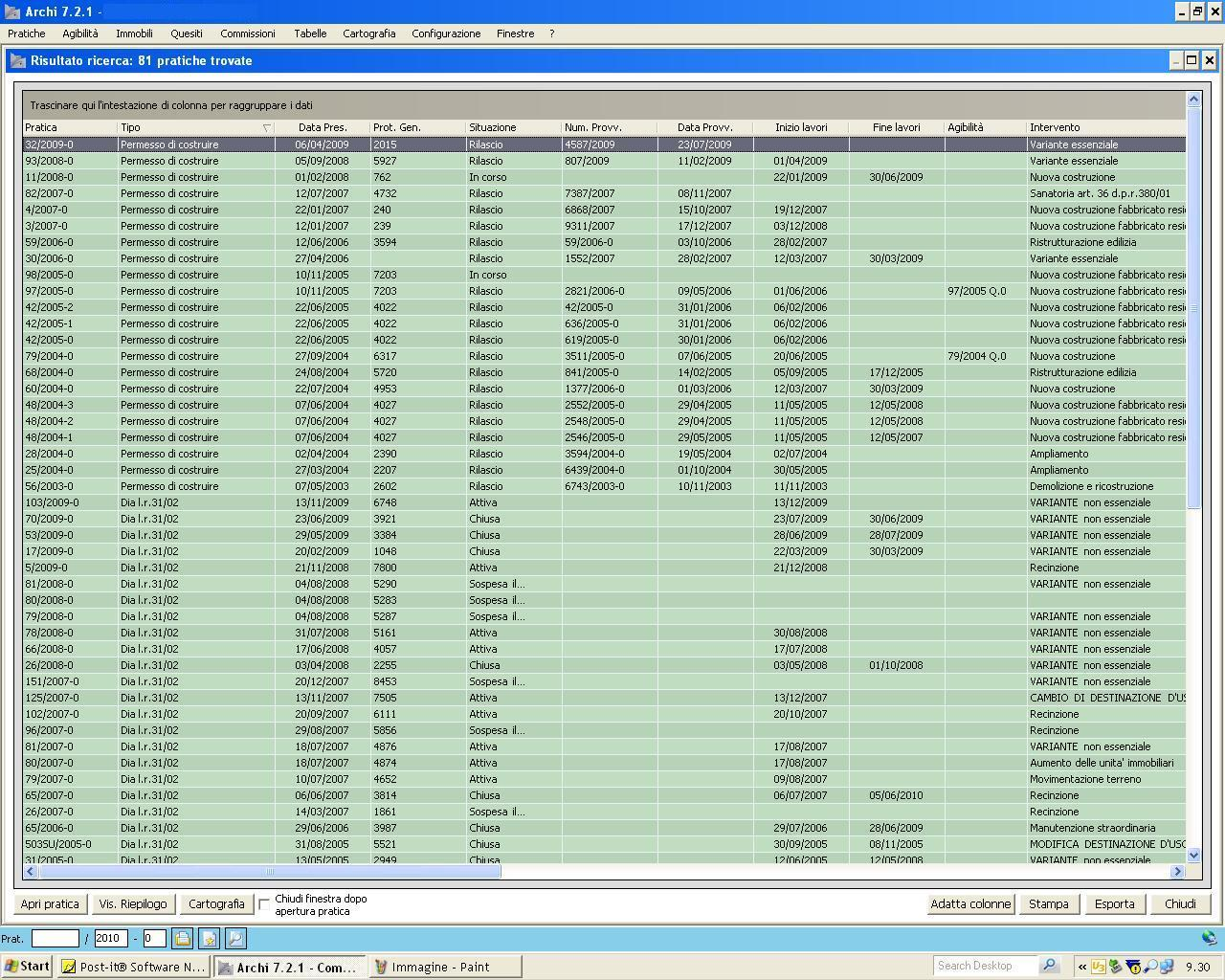 Halley vs Starch area ufficio tecnico 25 Questa è la lista risultato