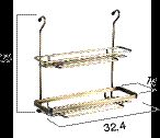 barra cm 90 2 terminali 2 supporti 3