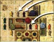 B) Piazzare un lavoratore Il giocatore sceglie un edificio sul tabellone.