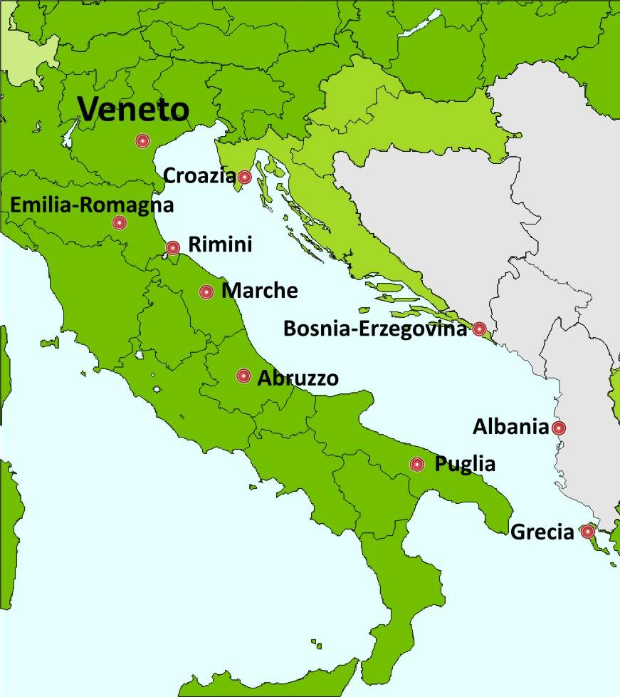 4 I Partners Regione Emilia-Romagna (lead partner) Regione Veneto Regione Marche Provincia di Rimini Abruzzo Promozione Turismo Consorzio degli operatori turistici pugliesi Facoltà di
