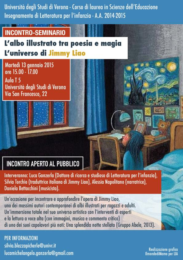 13 gennaio 2015 Università Degli Studi di Verona Incontro-seminario L albo illustrato tra poesia e magia.