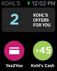 That s because Kohl s Pay can automatically redeem offers, Kohl s Cash and your Yes2You Rewards that you ve saved