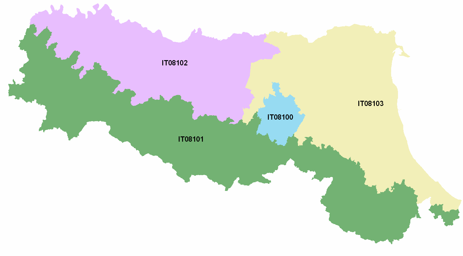 LA ZONIZZAZIONE DELLA PROVINCIA DI BOLOGNA La Regione Emilia Romagna con la Delibera della Giunta regionale del 27/12/211, n.