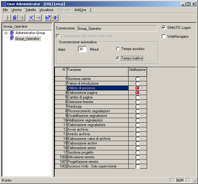 WinCC V7 2.3 Amministrazione utenti Come si progetta una gestione utenti con WinCC nel TIA Portal?