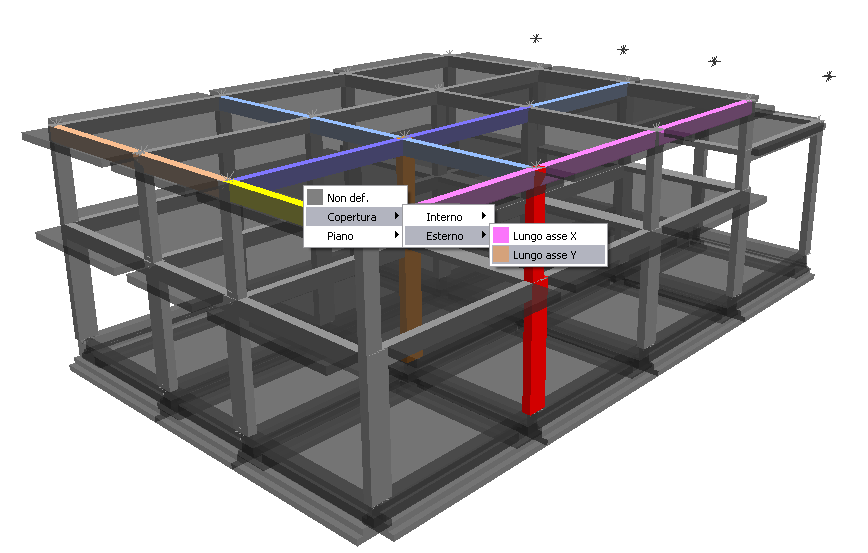 Figura 10 Selezione di elementi in C.A.