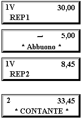 5.8 ABBUONO La funzione ABBUONO consente di eseguire uno sconto in valore su singola transazione oppure su subtotale.
