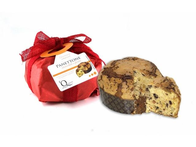 Panettone classico rivestito con stoffa fantasia africana 11.