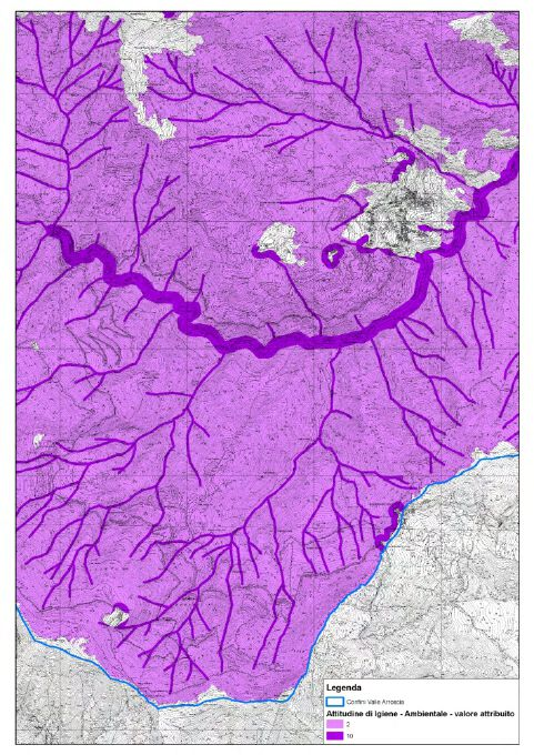 La fascia di valore maggiormente rappresentata per l'attitudine IGIENE AMBIENTALE è la 2 Di seguito