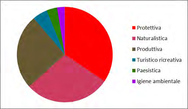 Un primo dato da porre in evidenza è la risultante in merito alla funzione protettiva che ricomprende, per approccio precauzionale, anche quelle formazioni che, in base al processo logico e alla