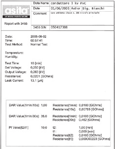 Principali funzioni di misura Misura della resistenza di isolamento Tensione di misura selezionabile tra 250 V, 500 V, 1000 V, 2,5 kv, 5 kv con possibilità di regolazione fine del valore finale.