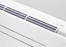 Scarico automatico della condensa: nel funzionamento cooling la condensa viene smaltita senza l uso di canaline dedicate.