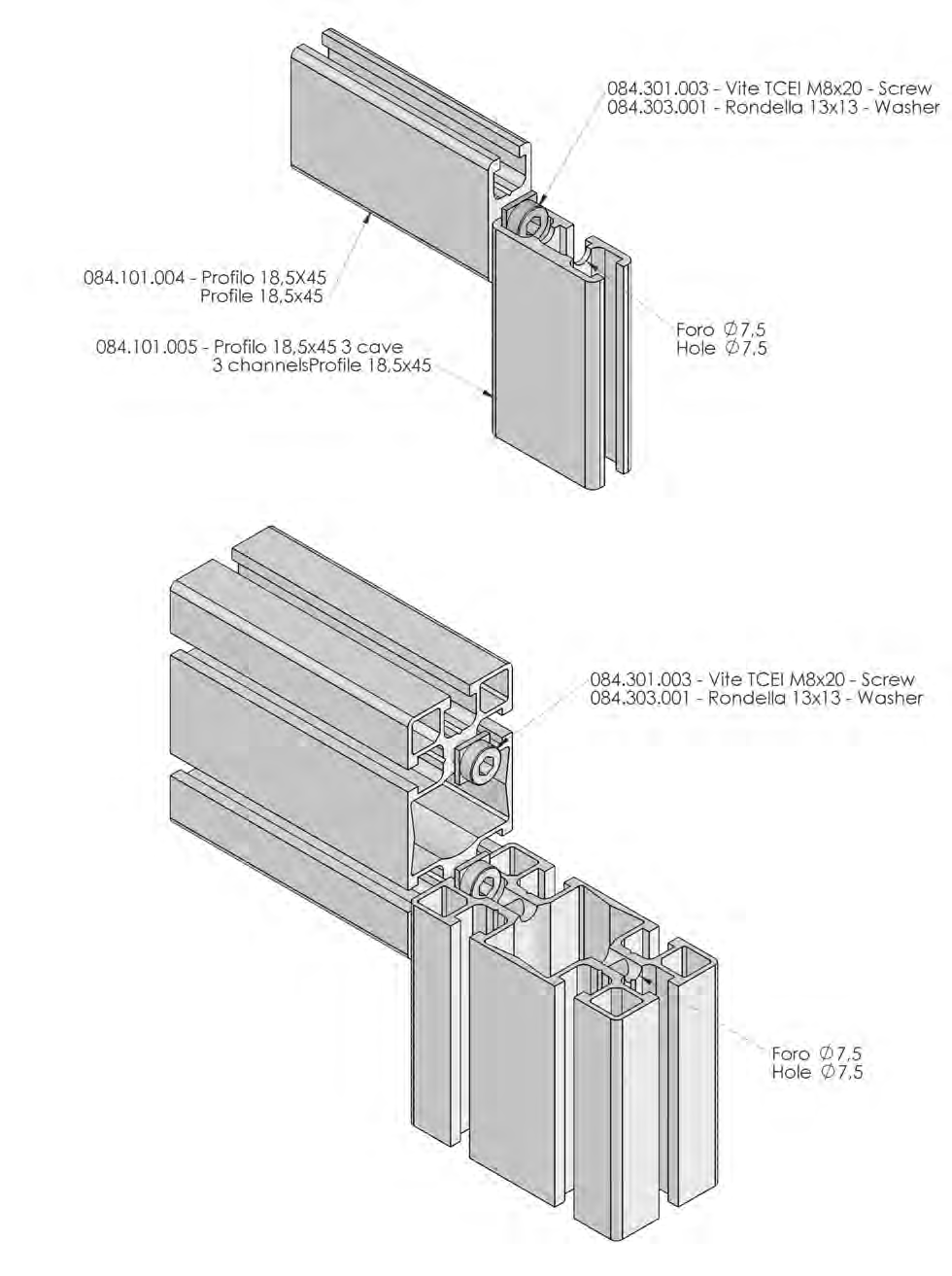 SISTEMI DI MONTAGGIO - ASSEMBLY SYSTEMS CAVA - SLOT MONTAGGIO STANDARD STANDARD ASSEMBLY 1.