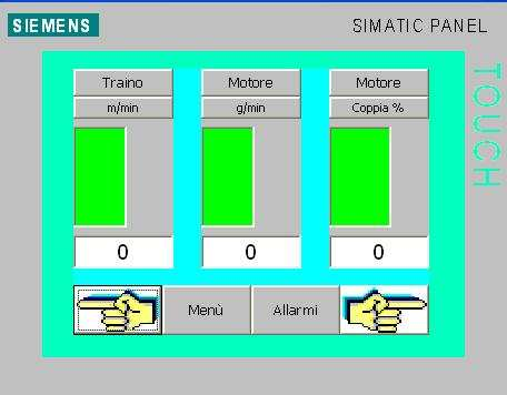 VISUALIZZAZIONI TRAINO VISUALIZZAZIONI Visualizzazioni Unità Funzione Traino mt/min Visualizzazione velocità