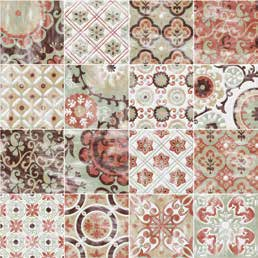 ortigia 15x15 16 Patterns Random Mix 16 Random Mix Patterns Pezzi speciali Special pieces 15x15 cm / 6 x6 Spessore 1