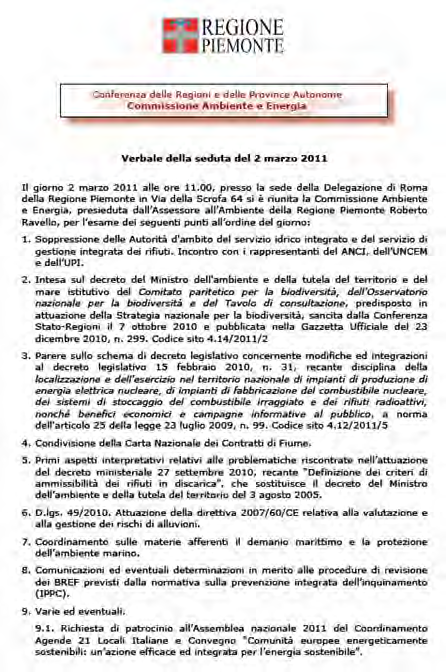 1. perché il Contratto di Foce Contratti strumenti utili e praticabili per il contenimento del degrado e la riqualificazione dei territori fluviali, nonché la conciliazione degli interessi presenti