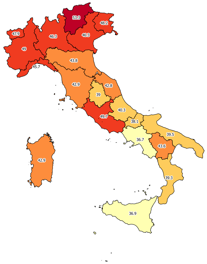 4. Conoscenza e ricorso a forme alternative di risoluzione delle cause civili Persone di 18 anni e più per regione geografica,