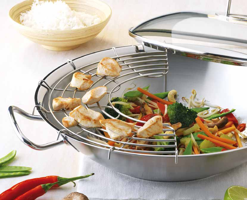 10 original-profi collection wok Ideale per cucinare rapidamente ad alte temperature.