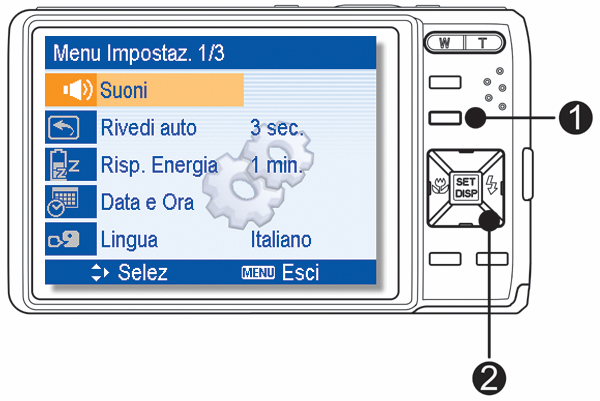 Nitidezza / / 6 Effetto No / B&N / Seppia / Negativo / Rosso / Verde / Blu 6 Stampa Data No / Data / Data e Ora 6 Zoom digitale No / Si 5 Focal.