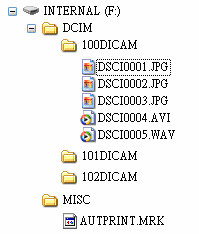 Appendice Informazioni su Nome cartella e file Usare questa funzione se la fotocamera visualizza il messaggio di errore Impossibile creare una cartella o se si desidera riavviare la numerazione, ad