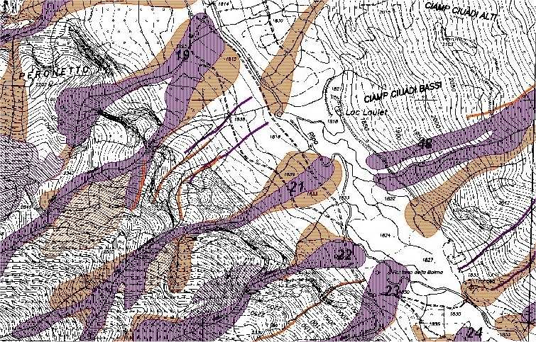 La cartografia delle valanghe per la pianificazione territoriale Le Carte di Localizzazione Probabile delle valanghe (CLPV) Costituiscono un prodotto cartografico di sintesi (scala 1:25.