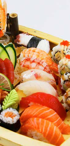 TOBIKKO KAPPA SPICY EBI GUNKAN TOBIKKO 93 94 95 96 97 98 99 100 101 102 SUSHI E BARCHE (maki misti, nighiri, sashimi) SUSHI PICCOLO 5 nighiri, 4 hossomaki, 2 uramaki 7,00 SUSHI MEDIO 8