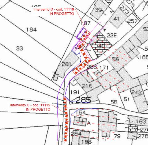 OCDPC N 83/2013 e 130/2014 - Lavori di riduzione del rischio idrogeologico dell'abitato di Pietta consistenti nel completamento delle opere strutturali a difesa dei fabbricati e della strada