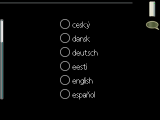 Menu 4.3 icone personali È possibile selezionare quali icone devono essere visibili quando lo sportello del display F1255 è chiuso. Possono essere selezionate fino a 3 3 icone.