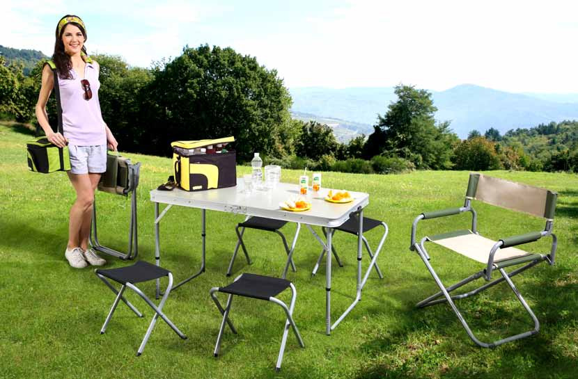 25,90 SEDIA CAMPING COLUMBUS ultrapieghevole con pratica maniglia di